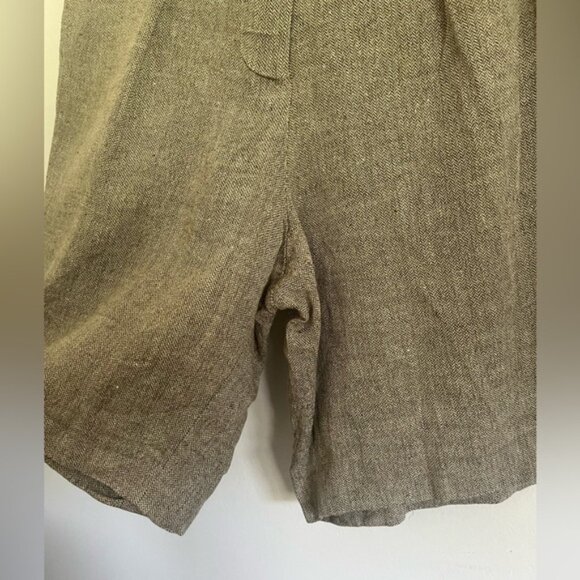 GiorgioArmaniVintageLinenCulottesLongBermudaShortsGrayUS25 - Picture 5 of 8